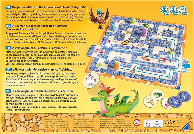 Ravensburger Labyrinth Junior Gra Planszowa - obrazek 4