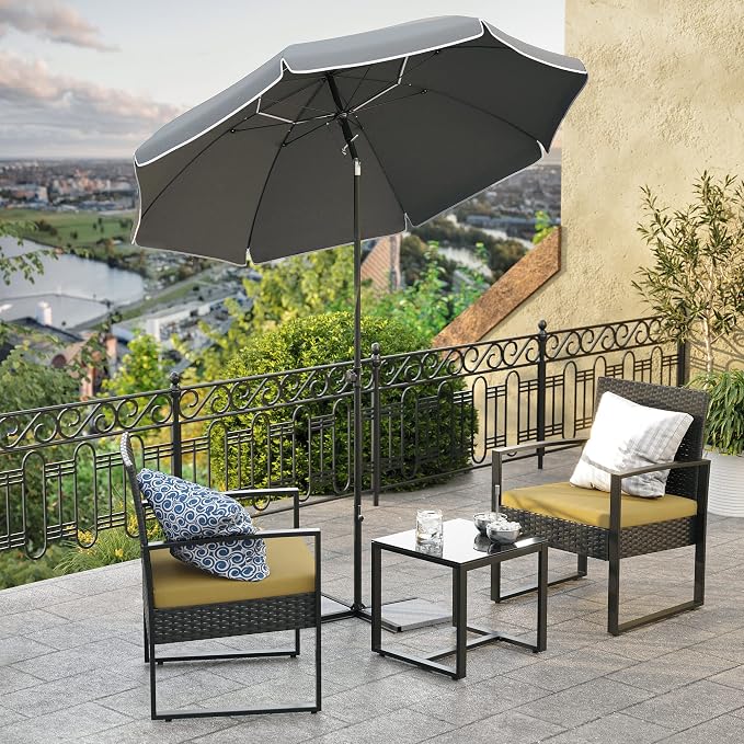SONGMICS Parasol plażowy ochrona UV do UPF 50+ - obrazek 4