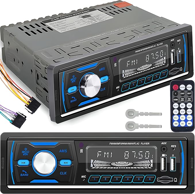 Retoo Radio samochodowe 1 DIN Bluetooth