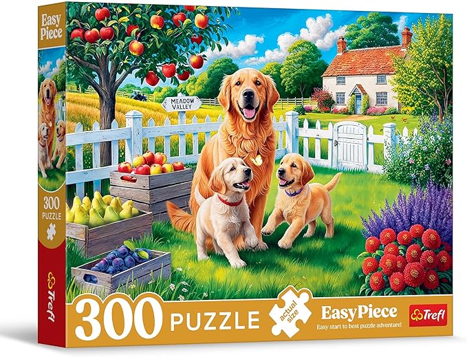 Trefl Puzzle 300 Elementów Pieski na Wsi