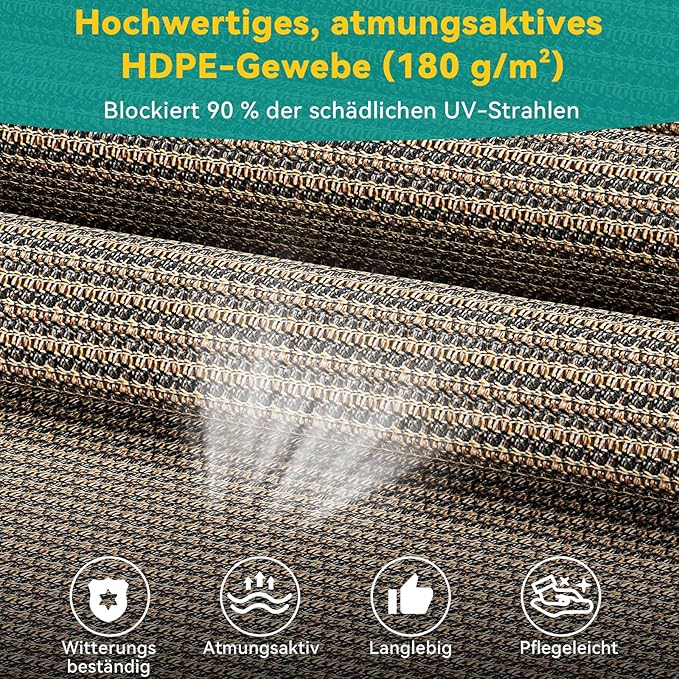 LIFERUN Markiza zaciskowa z HDPE pionowa na zewnątrz - obrazek 4