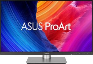 ASUS ProArt PA278QGV 27″ profesjonalny monitor (IPS, QHD 2560 x 1440, 95% DCI-P3, 120 Hz, HDR 10, 1 x DisplayPort 1.4, 1 x HDMI 2.1, 4 x USB-A, głośniki)