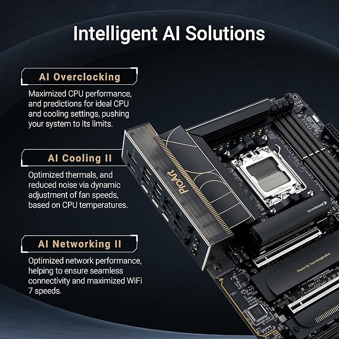 ASUS ProArt X870E-CREATOR WIFI płyta główna AMD X870E ATX, gniazdo PCIe 5.0 x16, procesor graficzny nowej generacji, 16+2+2 stopnie zasilania, DDR5, podwójny USB4, 2,5 Gb LAN, WiFi 7, 4 gniazda M.2 - obrazek 3