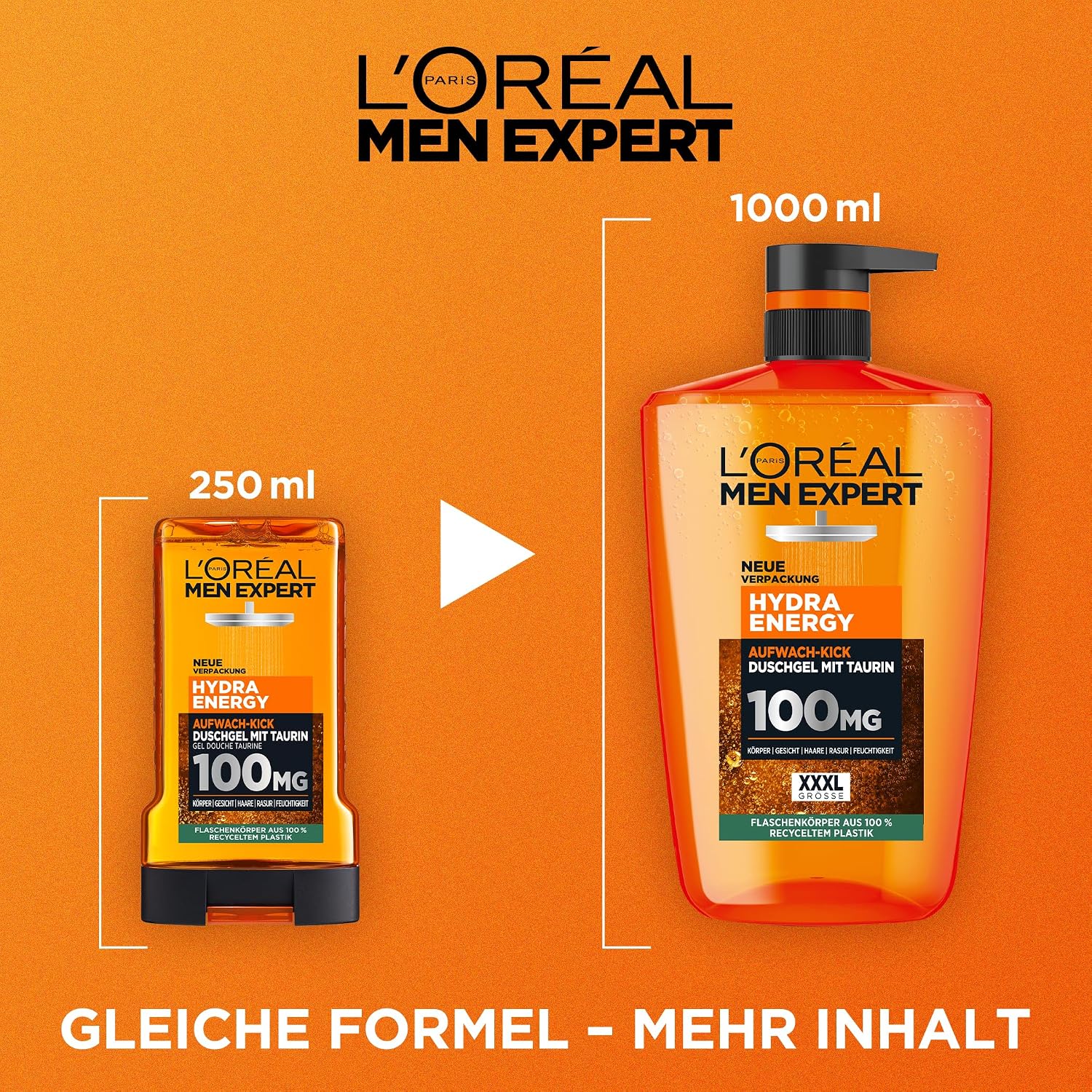 L’Oréal Paris Men Expert Hydra Energy Żel pod Prysznic - obrazek 4