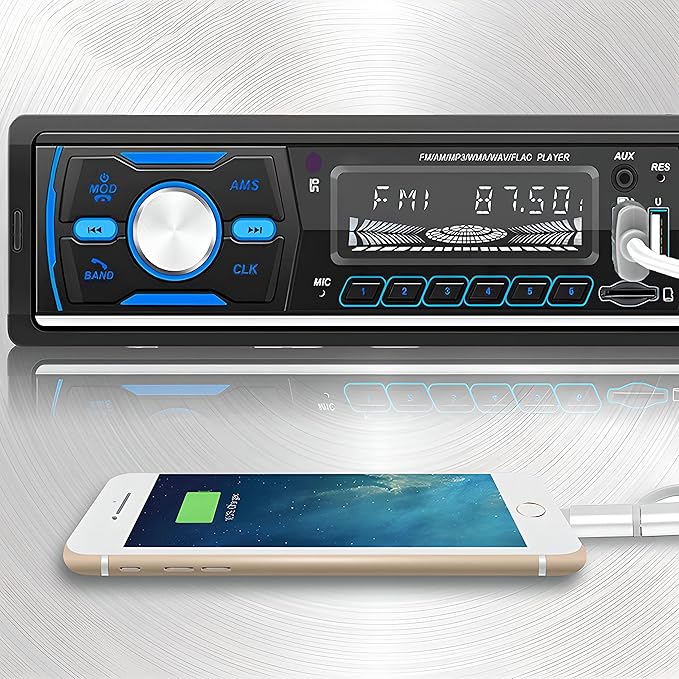 Retoo Radio samochodowe 1 DIN Bluetooth - obrazek 2