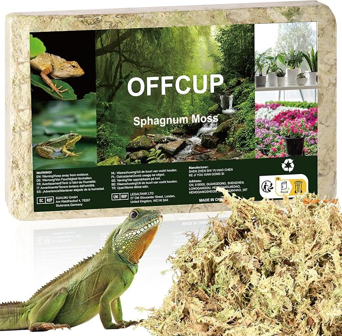 ãOFFCUP 150g Premium torfowiec do terrarium Naturalne kamienie mchu