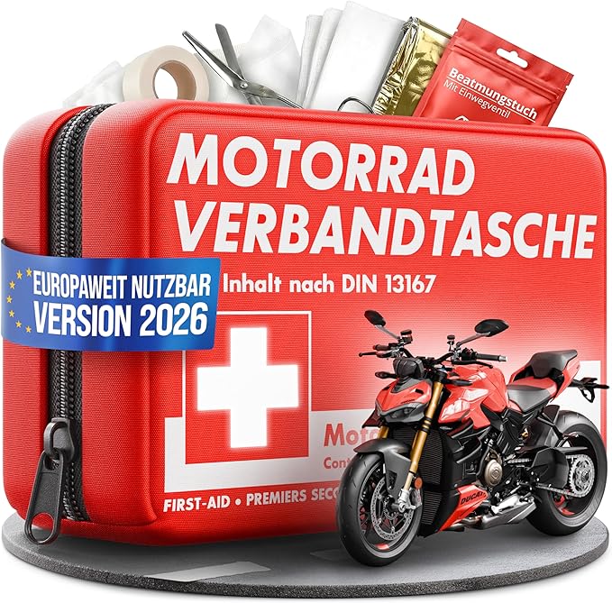 HELDENWERK® Zestaw pierwszej pomocy dla motocykla zgodnie z aktualną