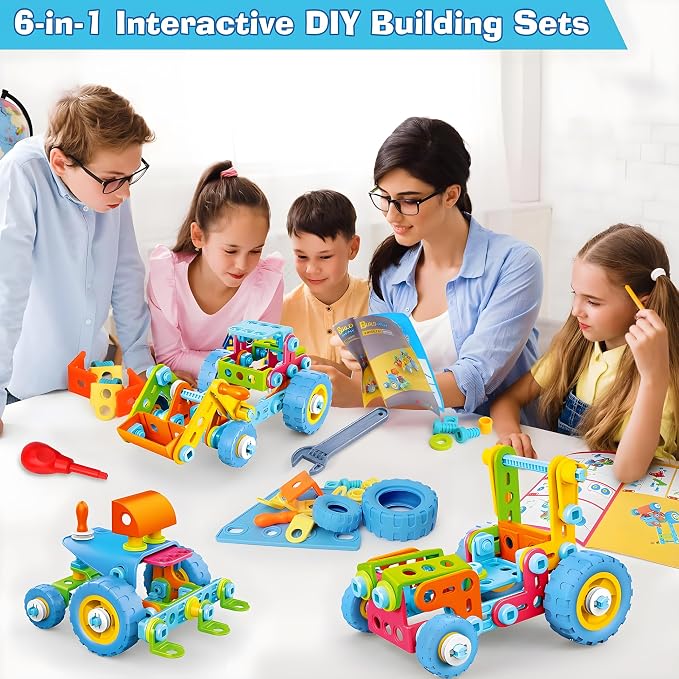 MOONTOY zabawki budowlane STEM Zestaw edukacyjny dla dzieci - obrazek 3