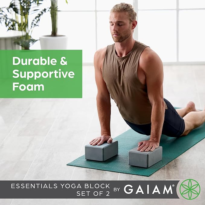 Gaiam Essentials blok do jogi wspierająca pianka EVA - obrazek 3