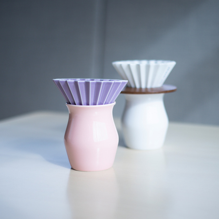 ORIGAMI - Filiżanka ceramiczna Sensory Flavor Cup 360ml Różowy - obrazek 6