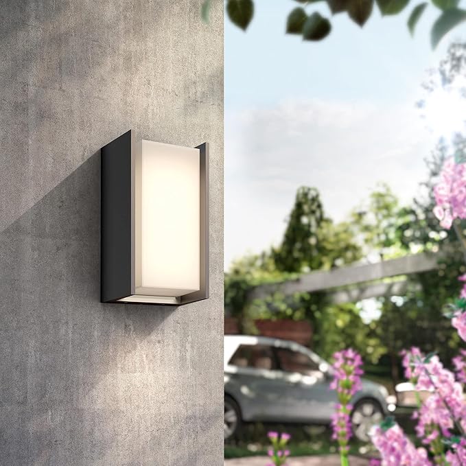 Philips Hue White Kinkiet zewnętrzny Turaco W zestawie z żarówką E27 LED Ciepłe białe światło (2700 K) Zasilanie sieciowe Inteligentne sterowanie dzięki mostkowi Hue* - obrazek 5