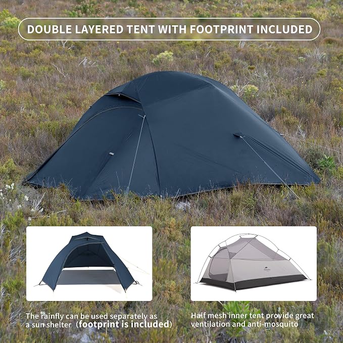Naturehike Nowy Cloud-up 3 Upgrade Ultralight Namioty Namiot - obrazek 5