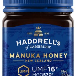 MIÓD MANUKA MGO 570+ UMF 16+ 250 g - HADDRELL'S OF CAMBRIDGE