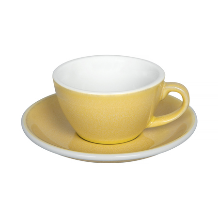 Loveramics Egg - Filiżanka i spodek Flat White 150 ml - Butter Cup