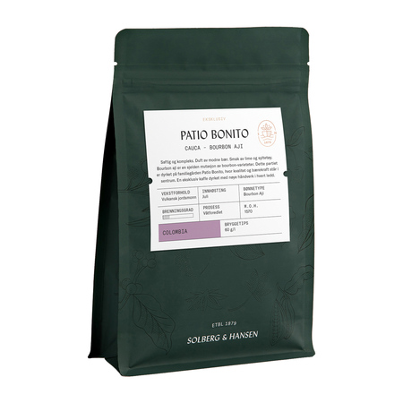 Solberg & Hansen - kawa ziarnista Kolumbia Patio Bonito Bourbon Aji Filter 250 g