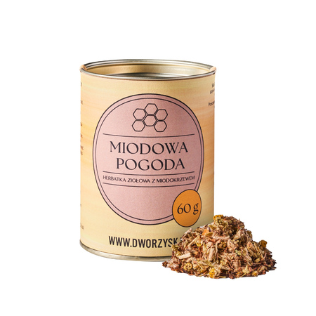 Dworzysk - herbata ziołowa sypana Miodowa Pogoda 60 g - obrazek 3