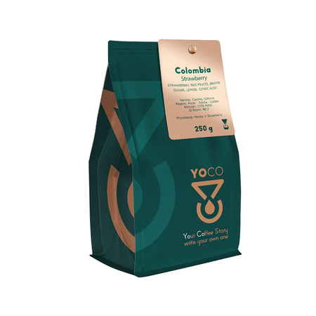 YOCO - kawa ziarnista Kolumbia Strawberry Honey Filter 250 g