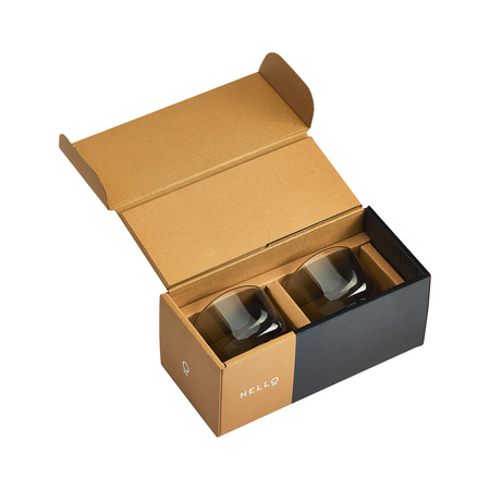 Fellow - zestaw dwóch szklanek Pirch Cortado 120 ml - Szary - obrazek 2