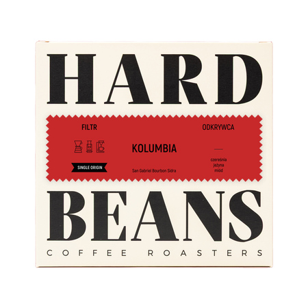 Hard Beans - kawa ziarnista Kolumbia San Gabriel Bourbon Sidra Filter 250 g