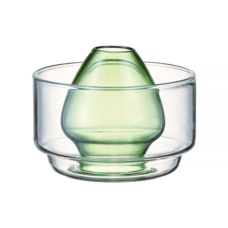 Hario - miseczka do matchy z podstawką na mieszadło 100ml - zielona