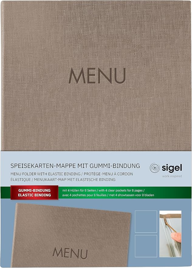 SIGEL SM210 segregator menu z elastycznym sznurkiem