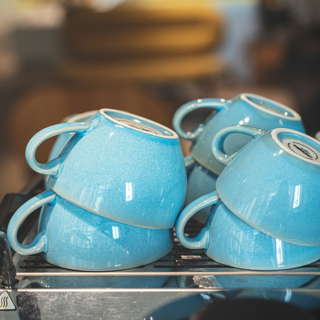 Loveramics Egg - Filiżanka i spodek Flat White 150 ml - Ice Blue - obrazek 6