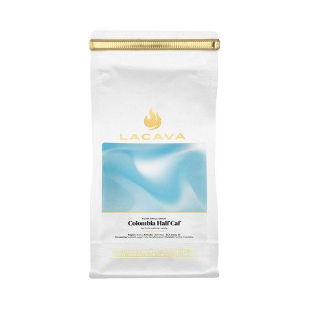 Lacava - kawa ziarnista niskokofeinowa Kolumbia Half-Caf Washed Sugarcane Filter 250 g