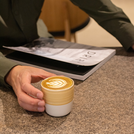 Loveramics Dale Harris - Kubek 150ml - Flat White Cup - Yellow - obrazek 3