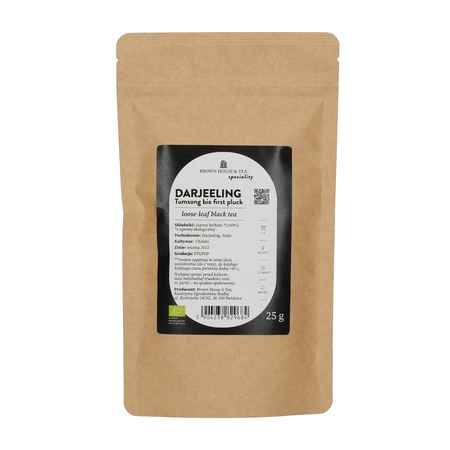Brown House & Tea - herbata czarna sypana Darjeeling Tumsong First Pluck EKO 25 g