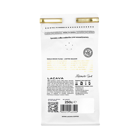 Lacava - kawa ziarnista Kolumbia El Indio Natural Filter 250 g - obrazek 2