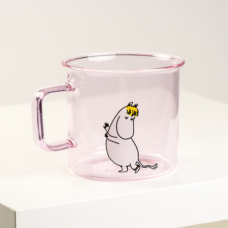 Moomin - Kubek szklany Migotka 350ml różowy - obrazek 2