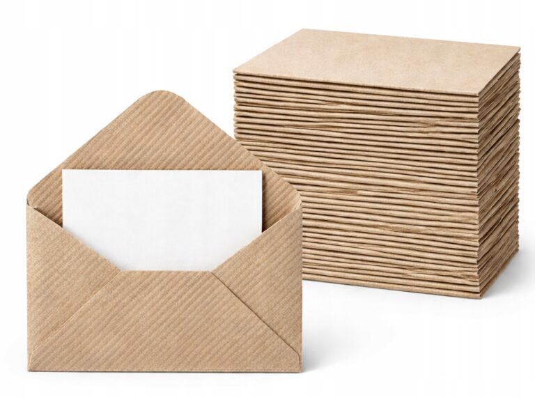 Koperty Eco Kraft mini 100 x 60mm 50 szt. Zestaw kopert Bilecik