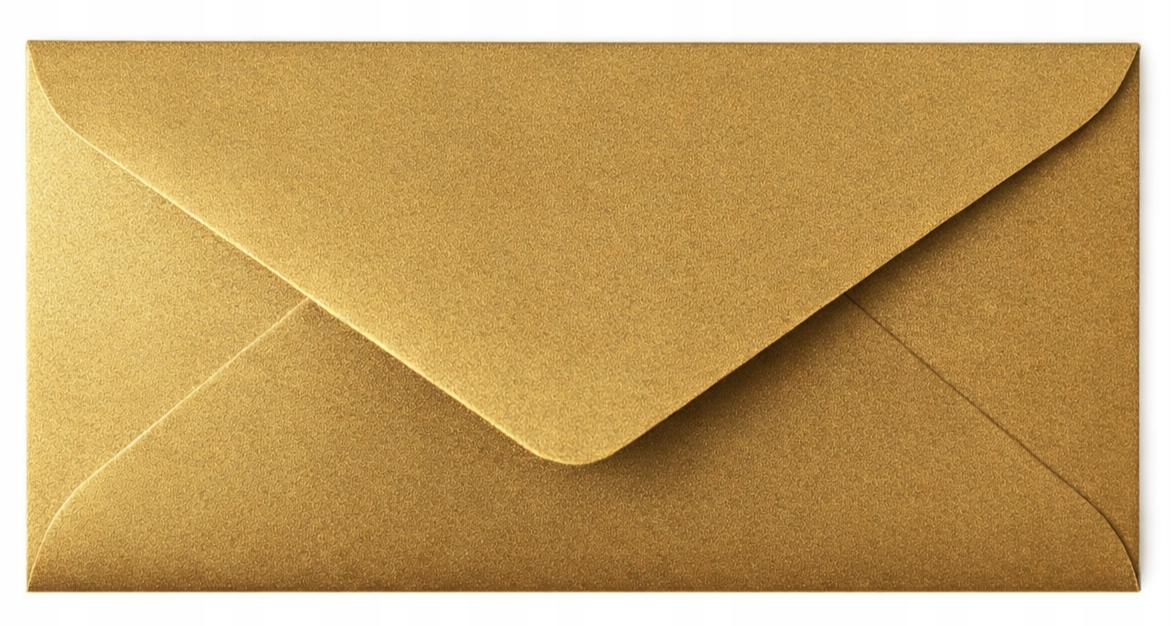 Koperty Mini DL 16x8cm 10sztuk na Voucher Pieniądze Bilecik stare