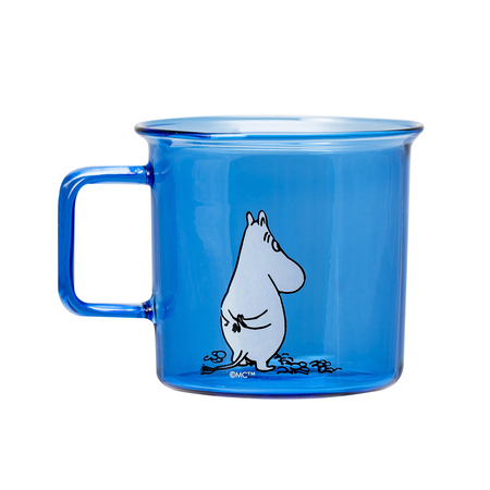 Moomin - Kubek szklany Muminek 350ml niebieski