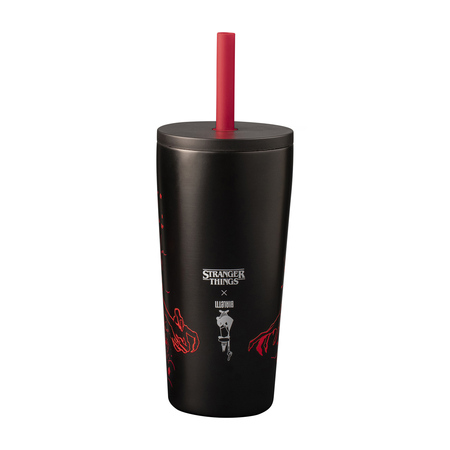 Bialetti - kubek termiczny ze słomką Stranger Things 600ml - świecący w ciemności - obrazek 2