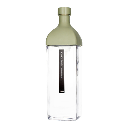 Hario Ka-Ku - Butelka z filtrem Cold Brew Tea 1200 ml Zielona