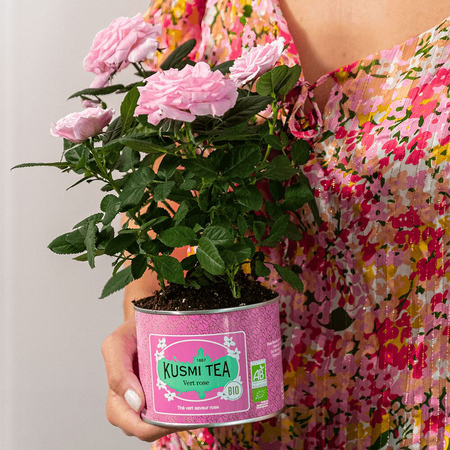 Kusmi Tea - herbata zielona sypana Green rose EKO 100 g - obrazek 3