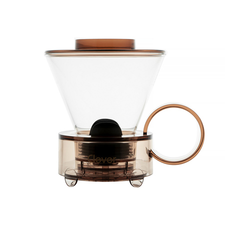 Clever Dripper - Zaparzacz szklany 500ml przezroczysty brązowy