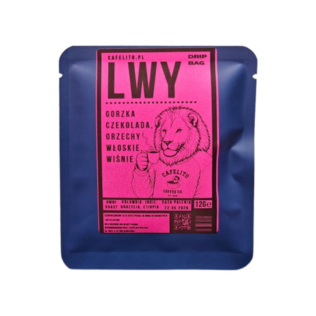 Cafelito - kawa w saszetkach Lwy Drip Bag - 1 saszetka 12 g