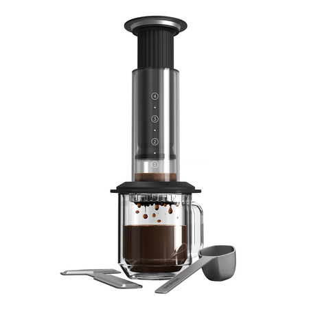 AeroPress Premium - Zaparzacz do kawy szklany czarny
