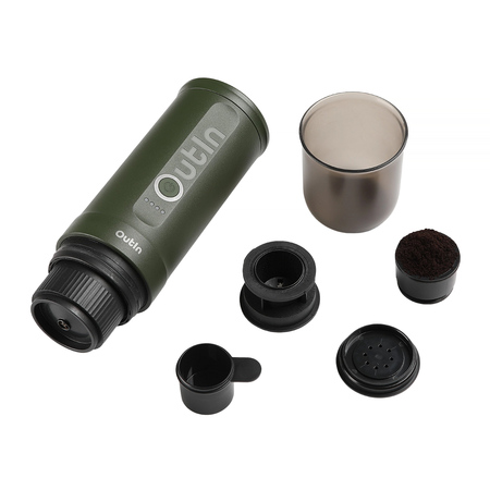 Outin - Nano Espresso Maker - Przenośny ekspres Forest Green - obrazek 3