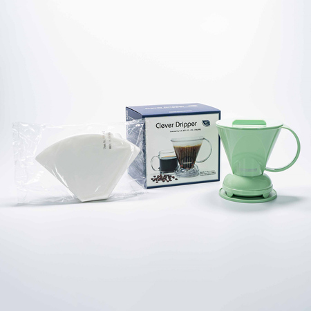 Clever Dripper - Zaparzacz L 500ml zielony + 100 filtrów - obrazek 3