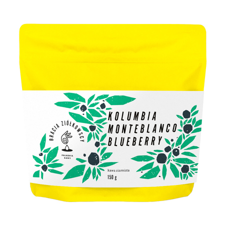 Bracia Ziółkowscy - kawa ziarnista Kolumbia Monteblanco Blueberry Anaerobic Washed Filter 150 g