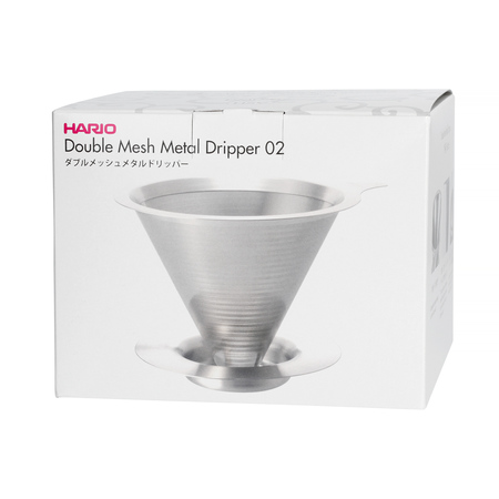 Hario metalowy Drip V60-02 z podstawką - obrazek 6