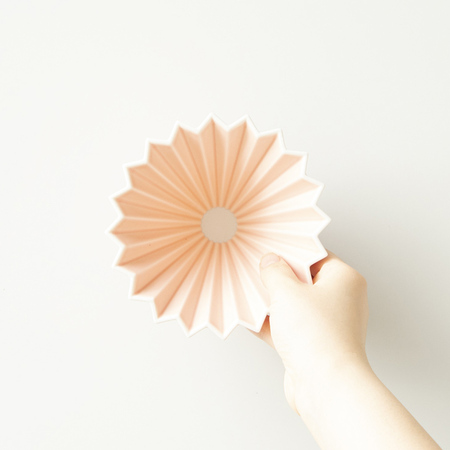 ORIGAMI - Dripper M Matowy różowy - obrazek 3