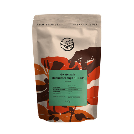 Instytut Kawy - kawa ziarnista Gwatemala Huehuetanango SHB EP Washed Espresso 250 g