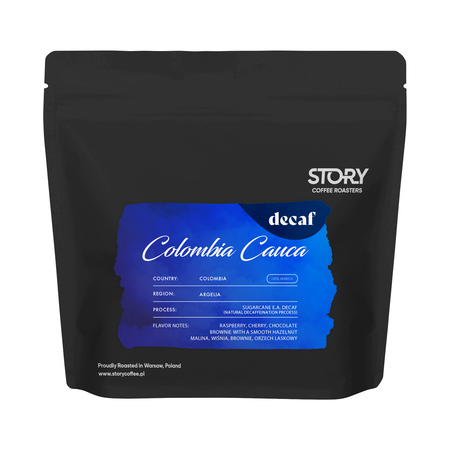 Story Coffee Roasters - kawa ziarnista bezkofeinowa Kolumbia Cauca Espresso 250 g
