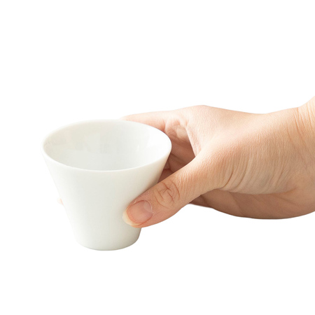 ORIGAMI - Filiżanka ceramiczna Sensory Narrow 100 ml Biały - obrazek 2