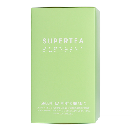 Teministeriet - herbata zielona Supertea Green Tea Mint EKO 20 saszetek