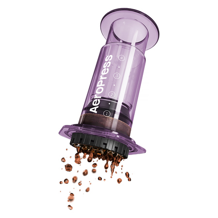Aeropress Clear purple zaparzacz do kawy fioletowy - obrazek 5